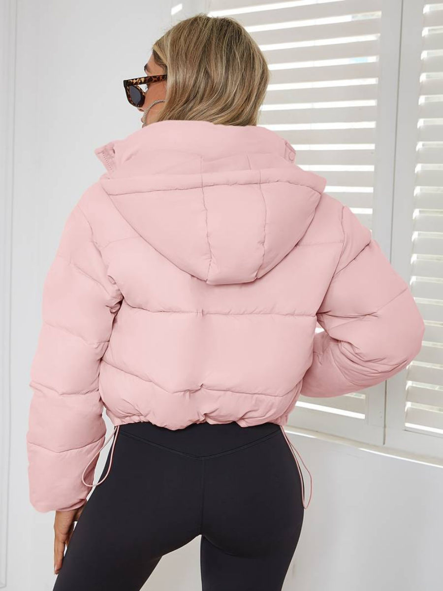 Plisserad jacka i slim-fit-modell