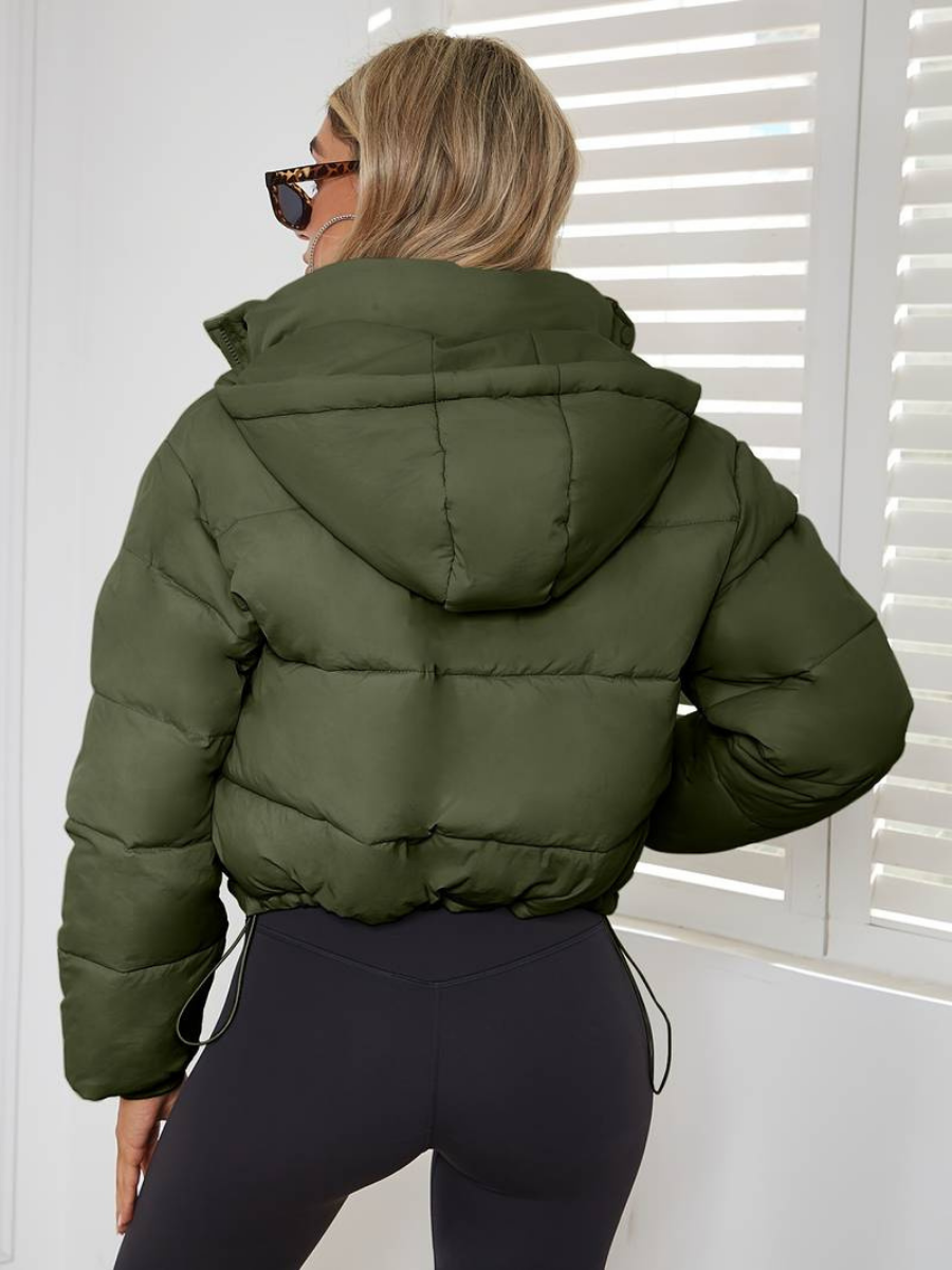 Plisserad jacka i slim-fit-modell
