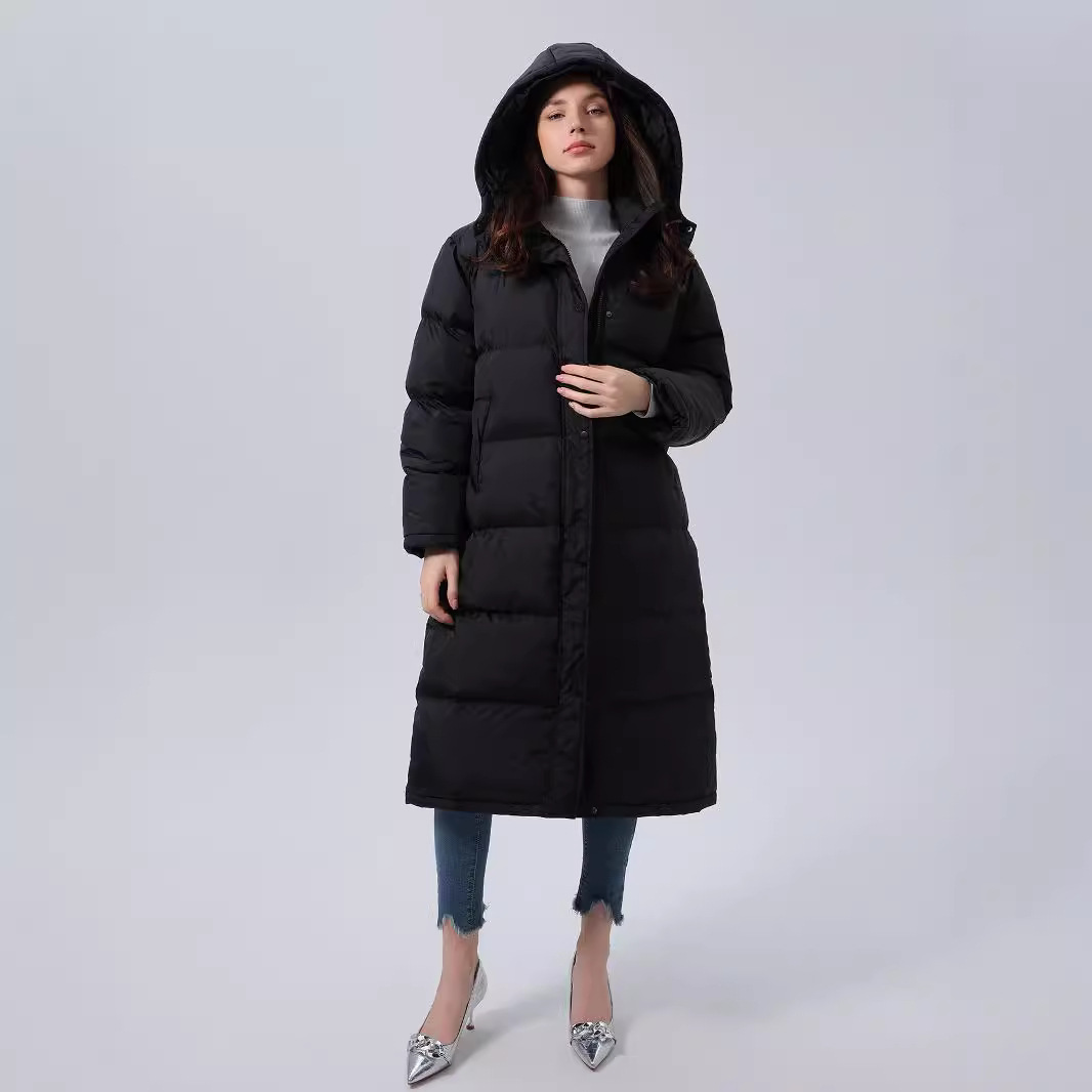 Quiltad pläd Hooded Bomullstoppad Kappa Dam