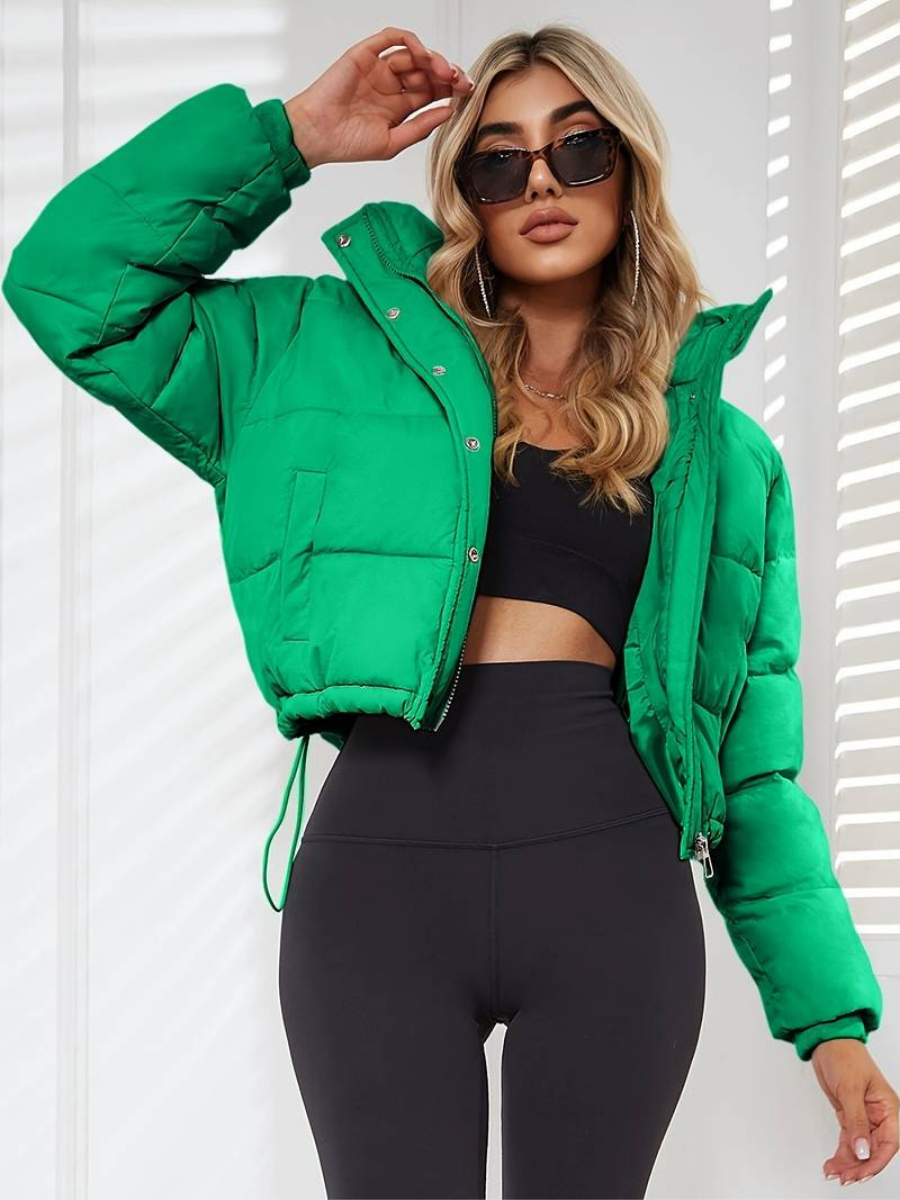 Plisserad jacka i slim-fit-modell