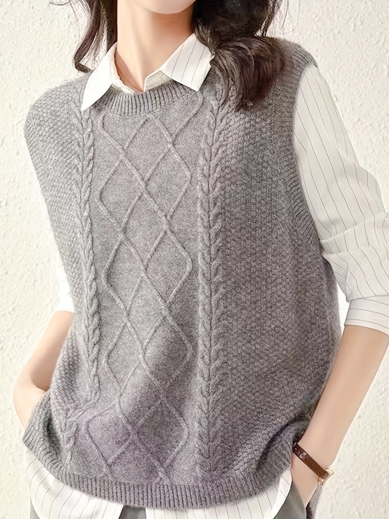Cardigan stickad tröja