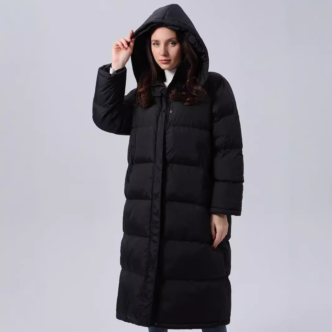 Quiltad pläd Hooded Bomullstoppad Kappa Dam