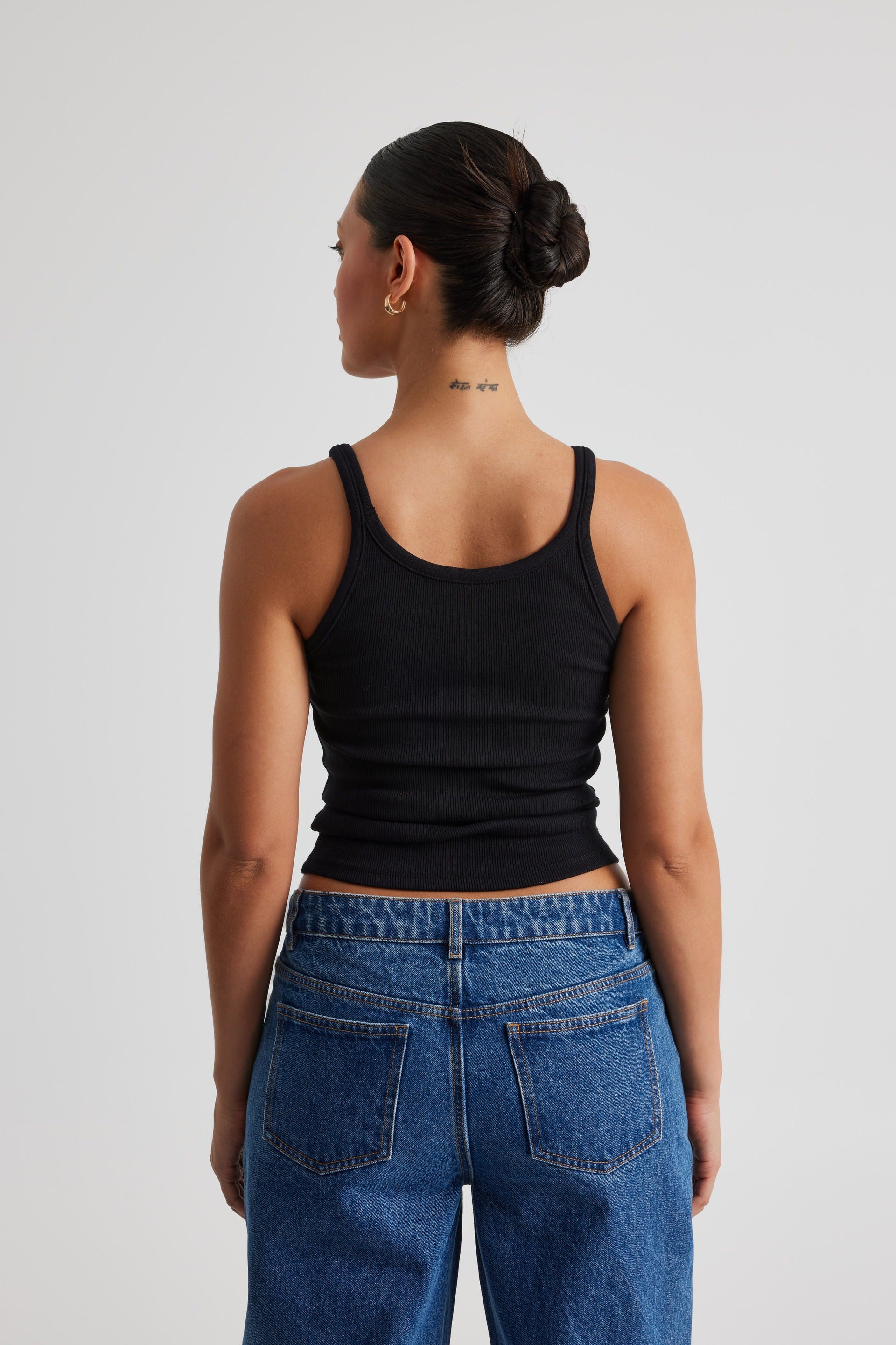 Adina tank top i bomullsblandning