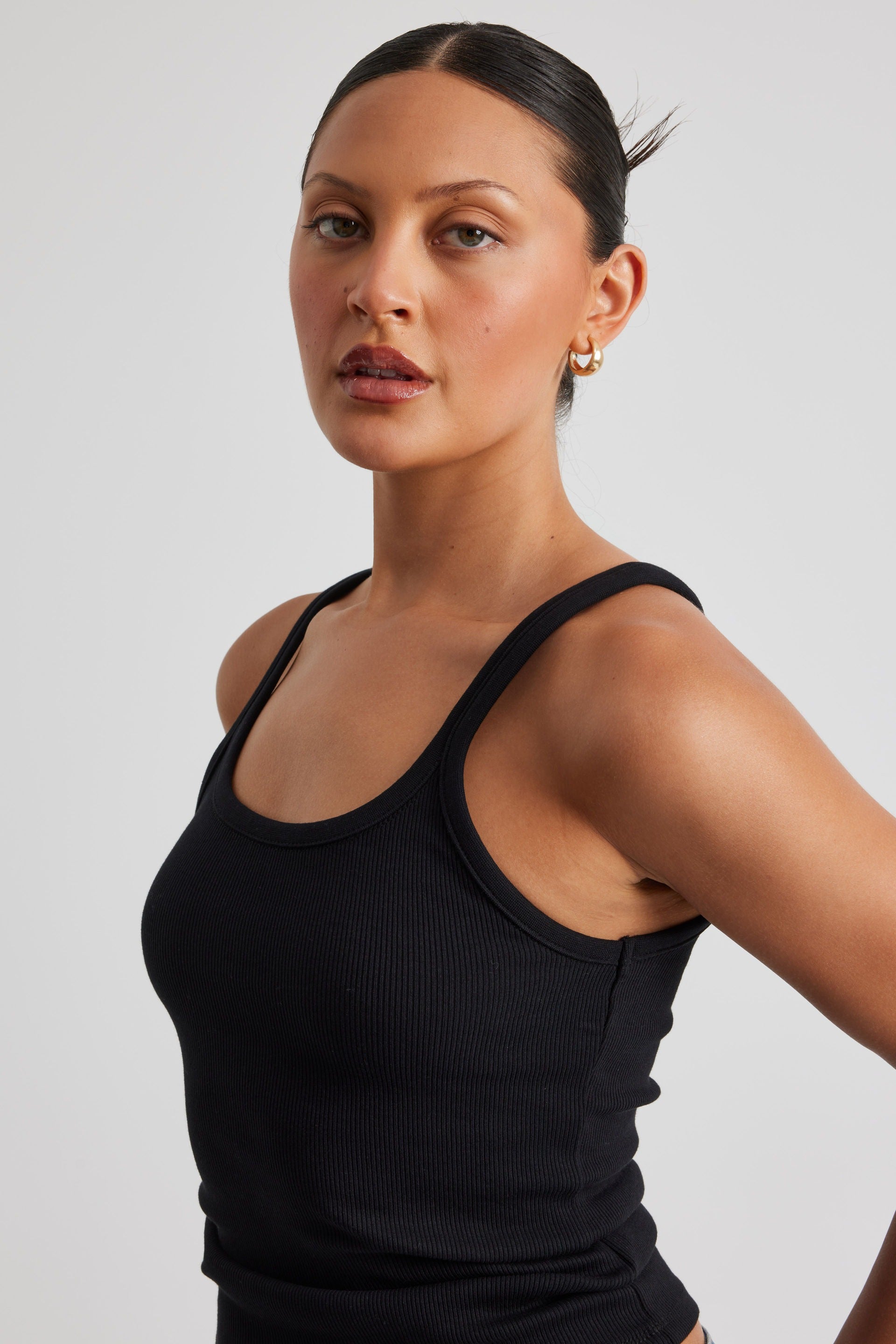 Adina tank top i bomullsblandning