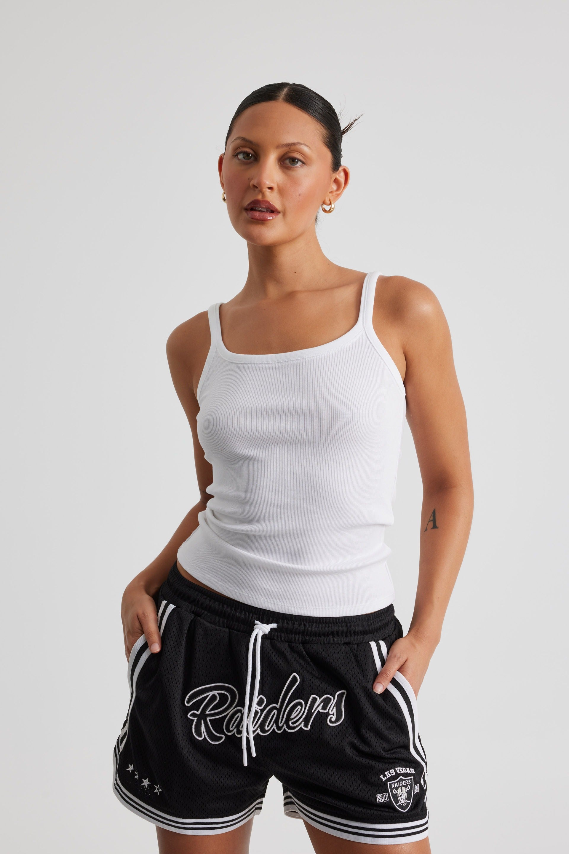 Adina tank top i bomullsblandning
