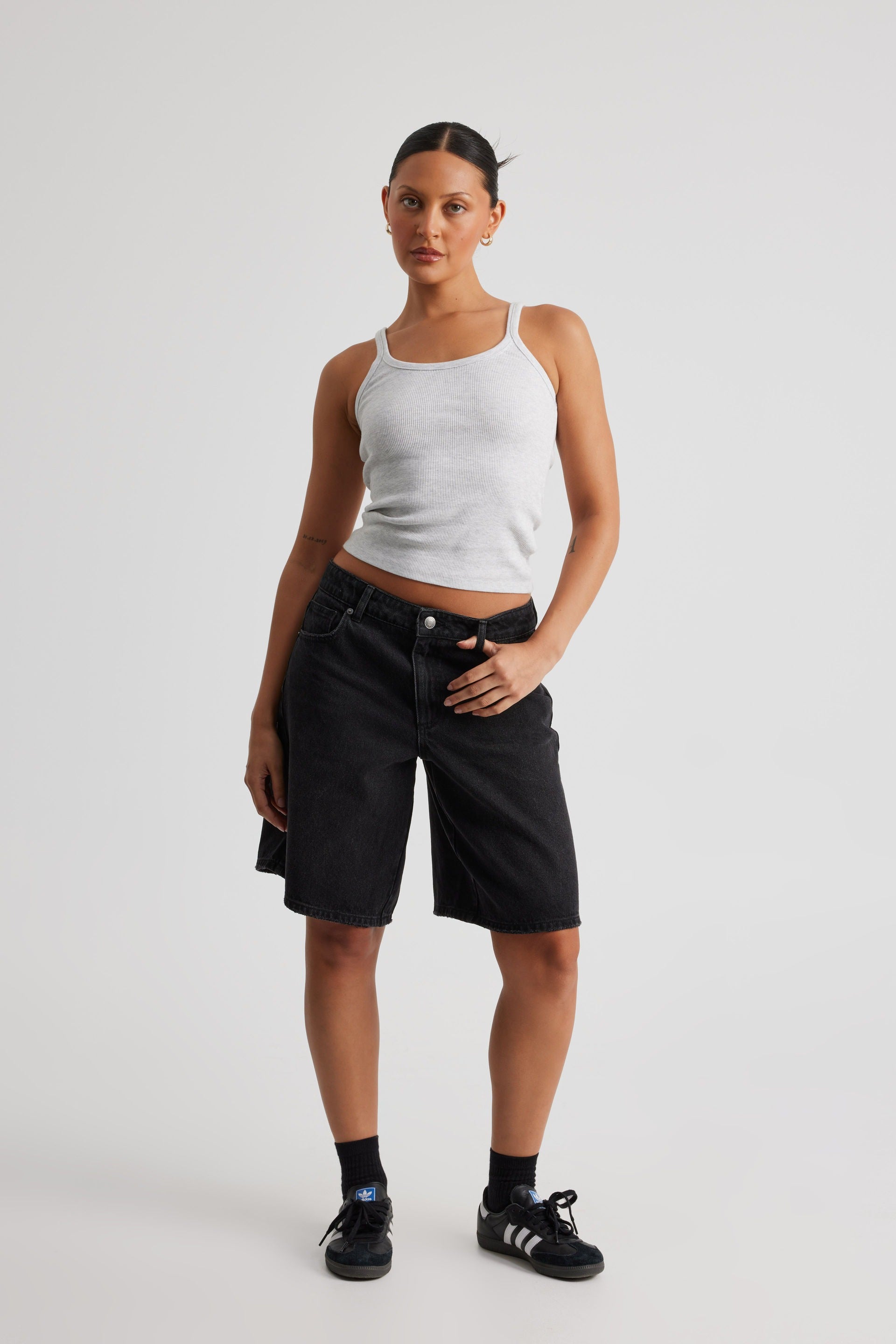 Adina tank top i bomullsblandning