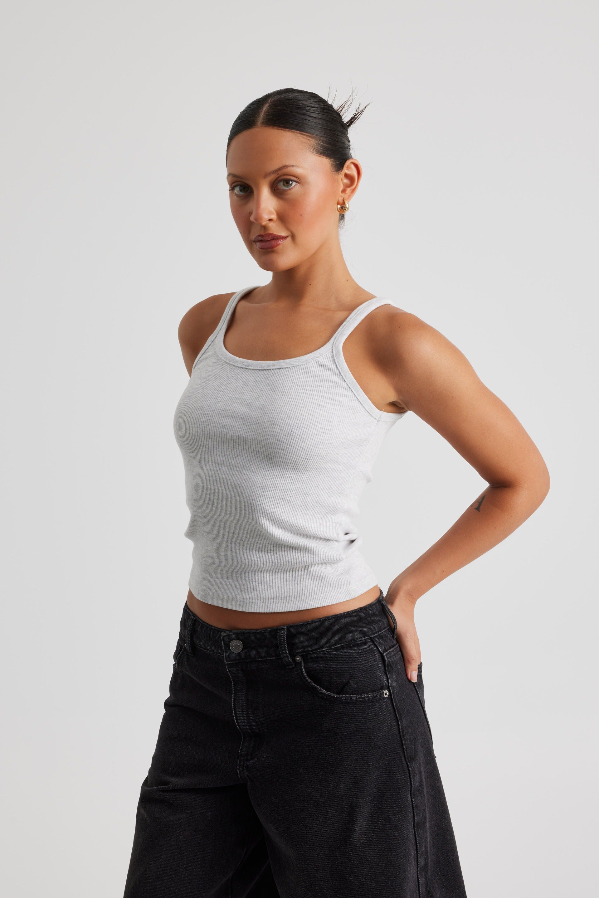 Adina tank top i bomullsblandning
