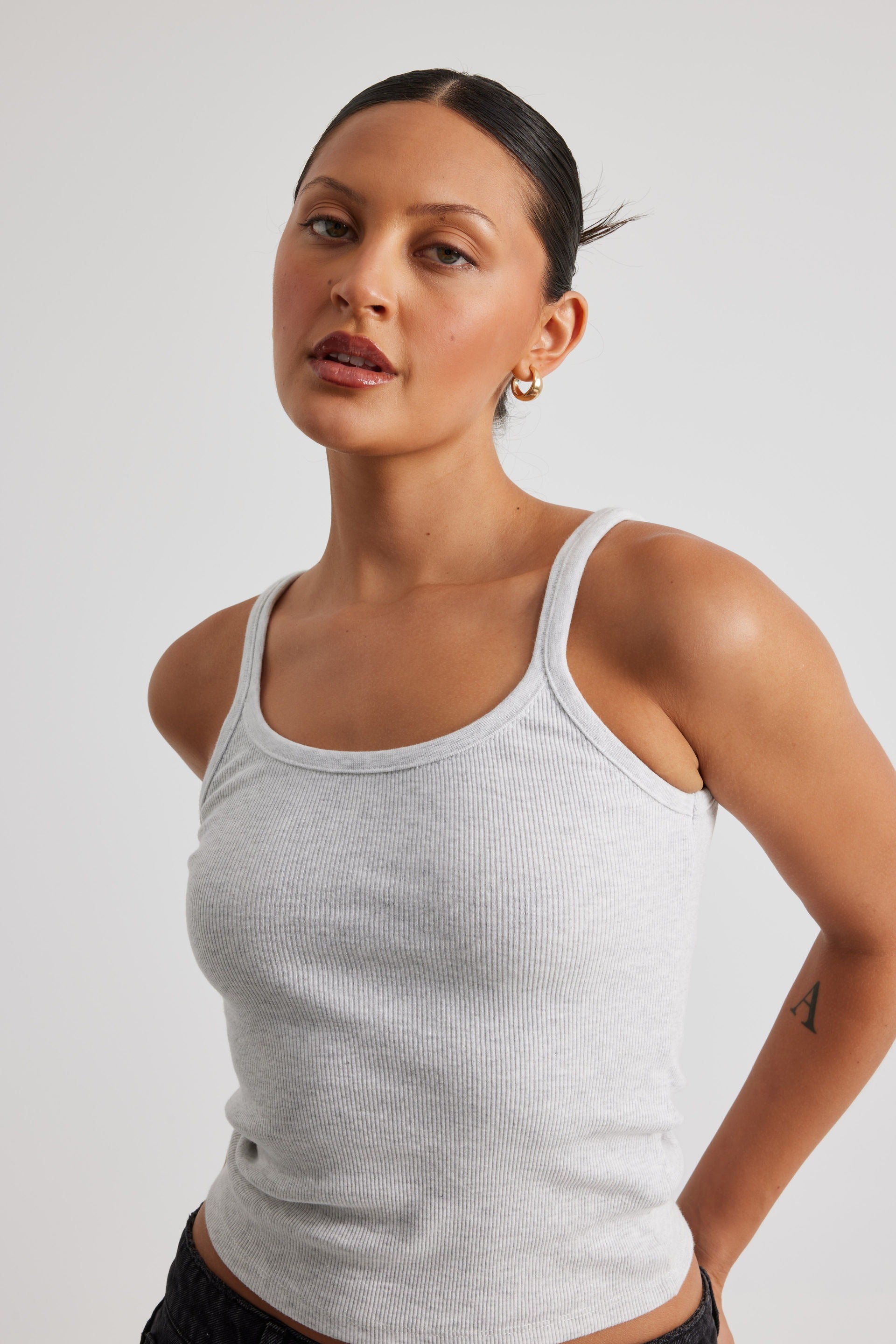 Adina tank top i bomullsblandning