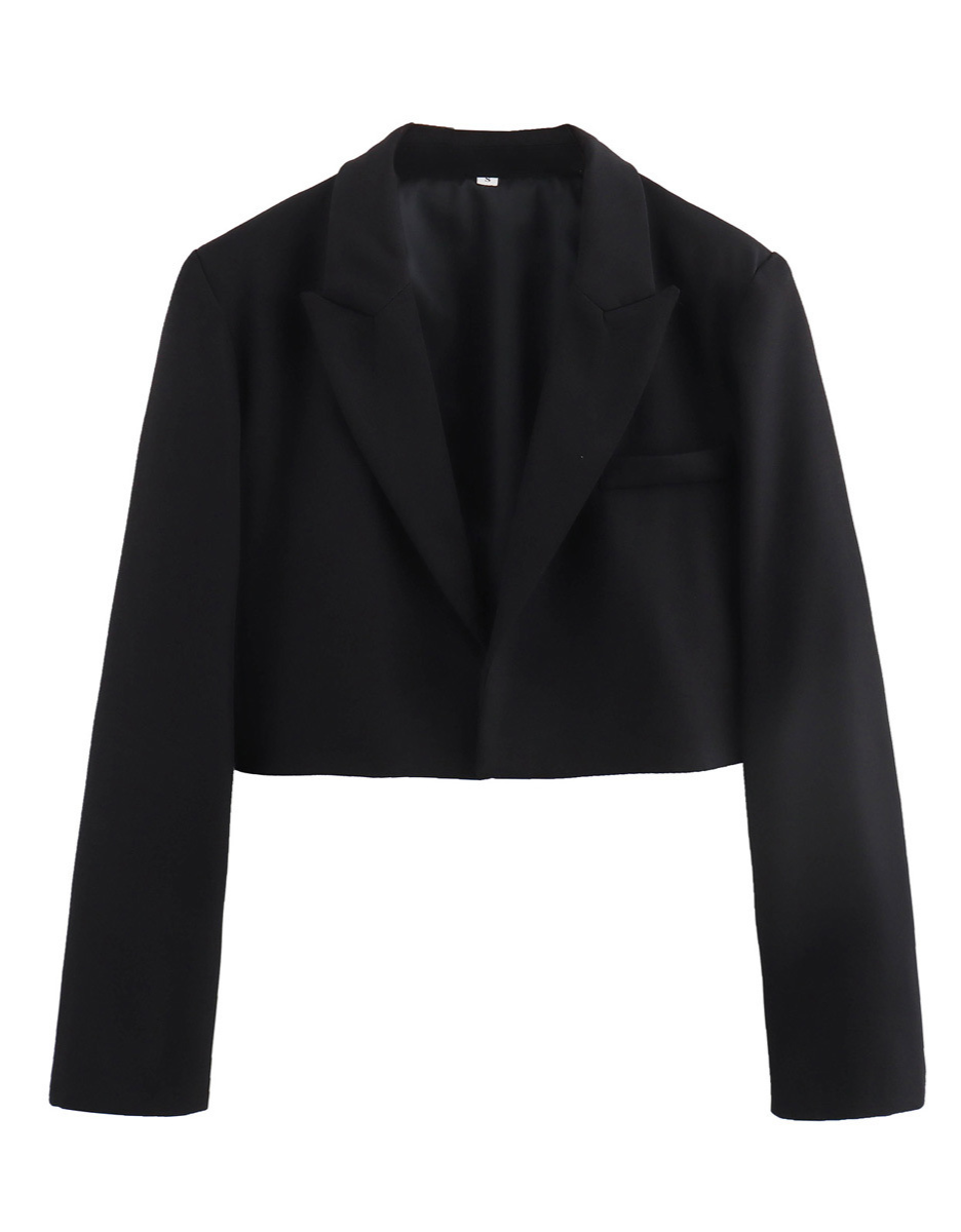 Kort elegant kappa med öppen front