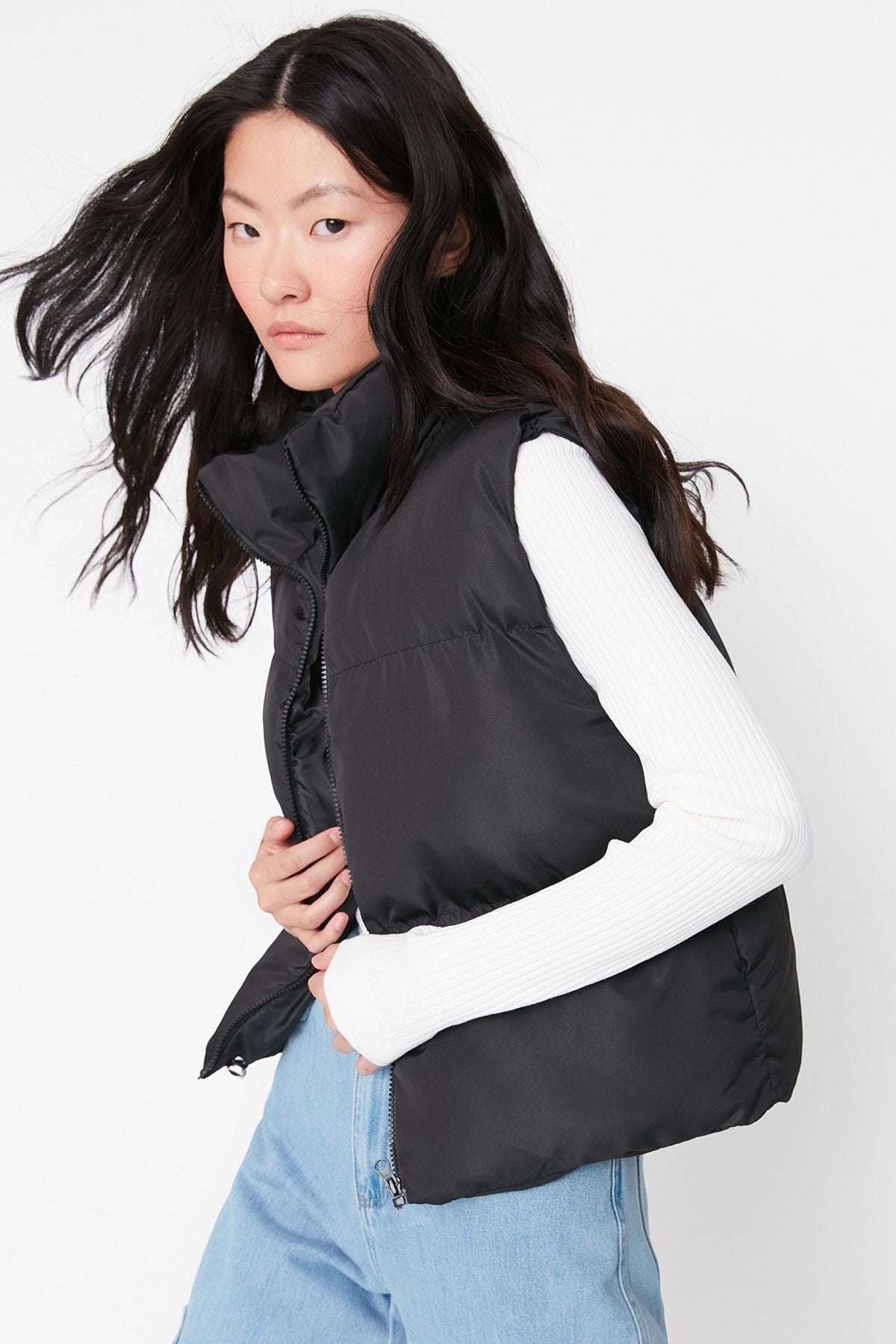 Feris linneväst i casual stil