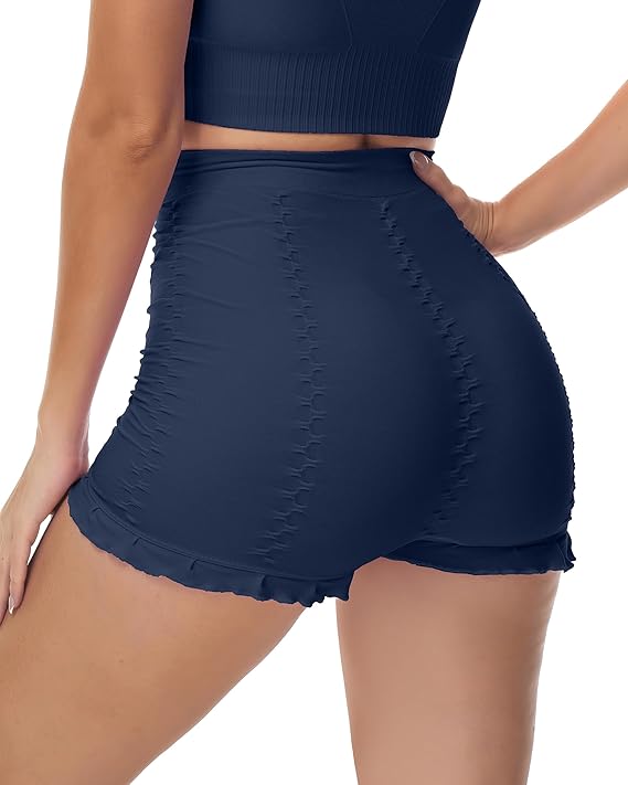 Åtsittande shorts med struktur