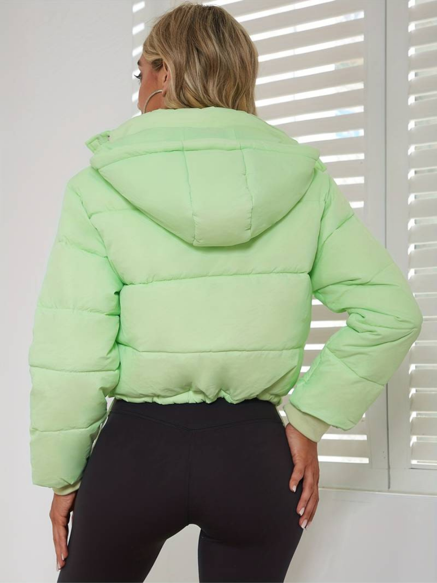 Plisserad jacka i slim-fit-modell