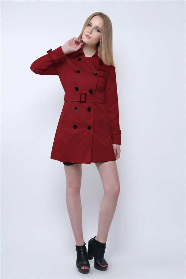 Elegant trenchcoat med smal passform