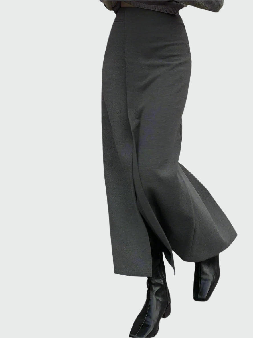 Elegant maxikjol med slits framtill