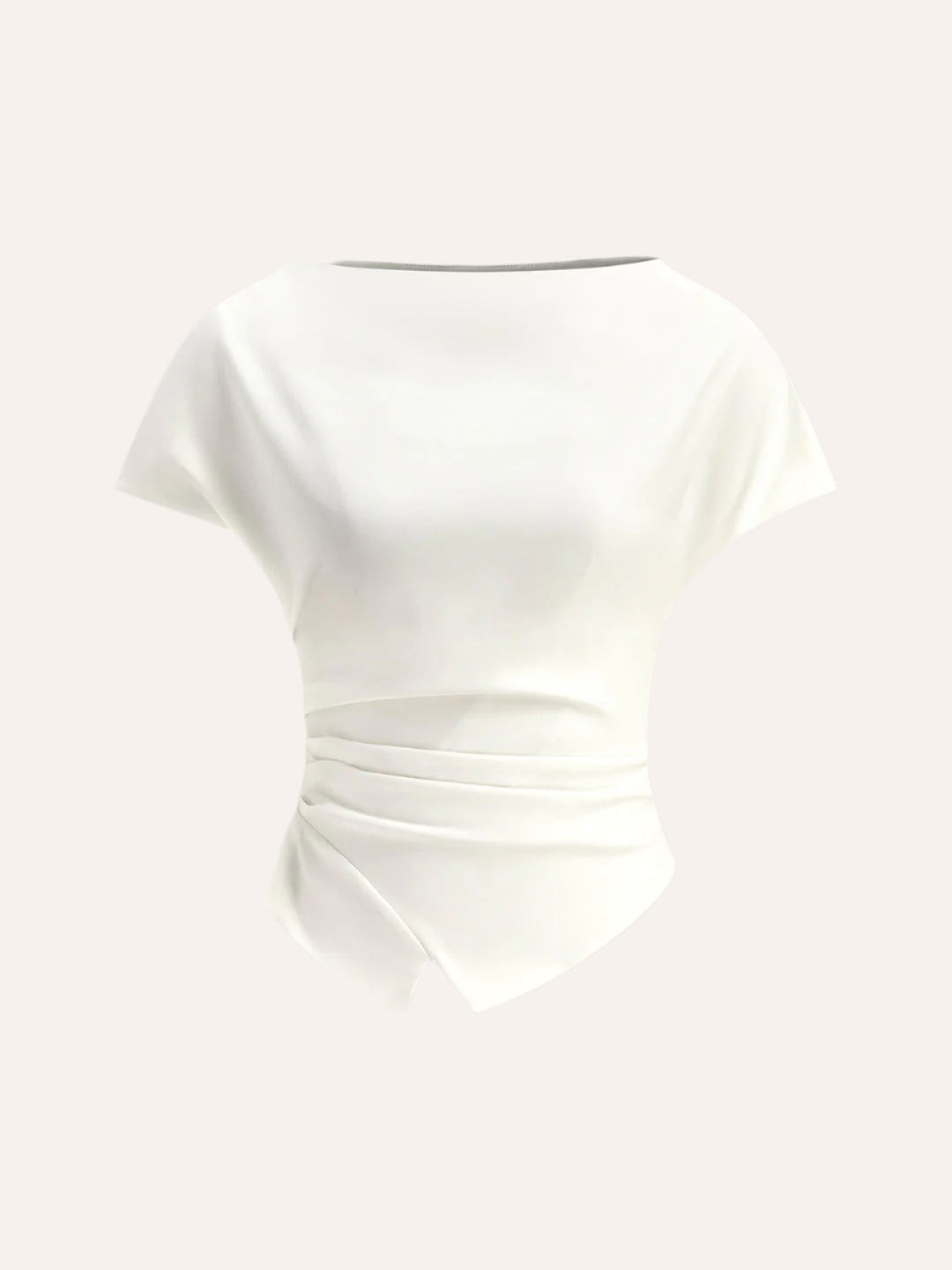Asymmetrisk v-formad t-shirt