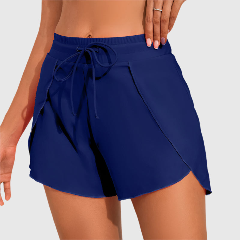 Andningsbara shorts med hög midja