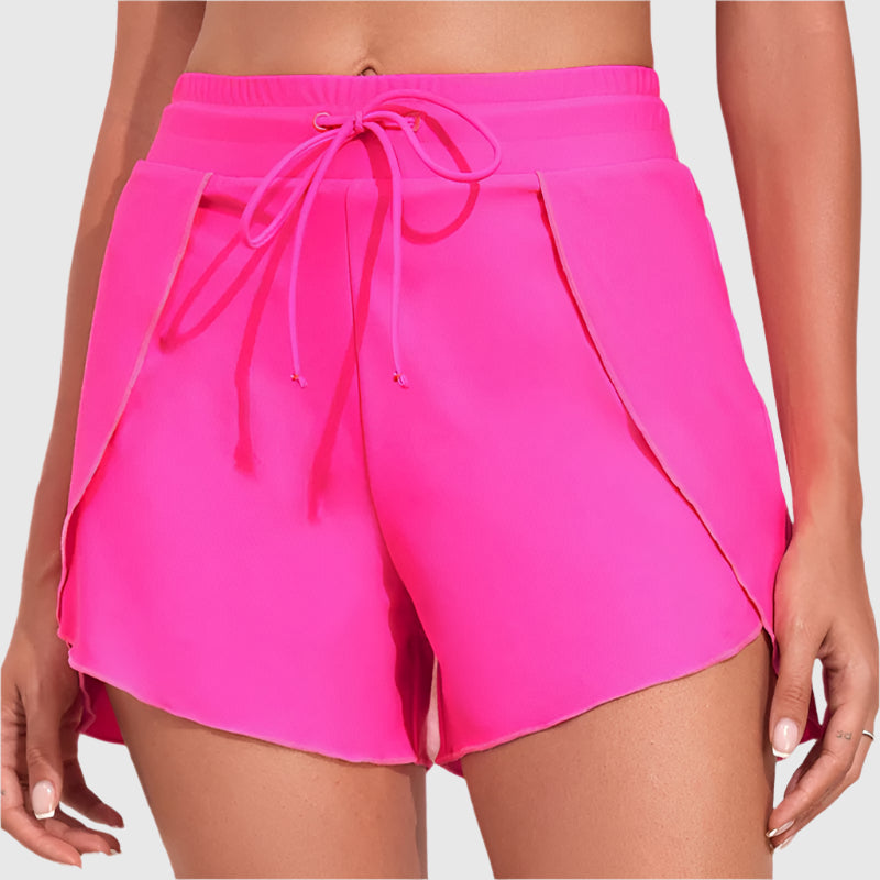 Andningsbara shorts med hög midja