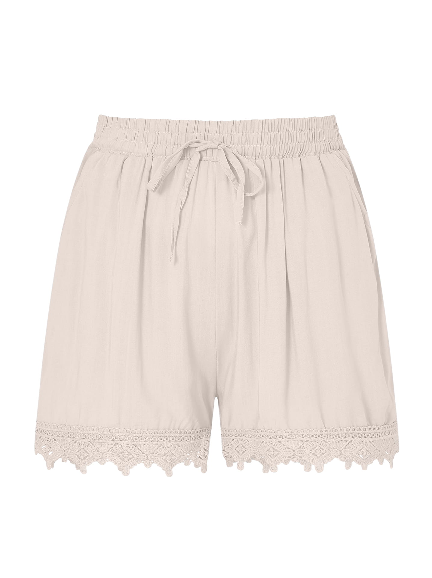 Shorts med spetskant
