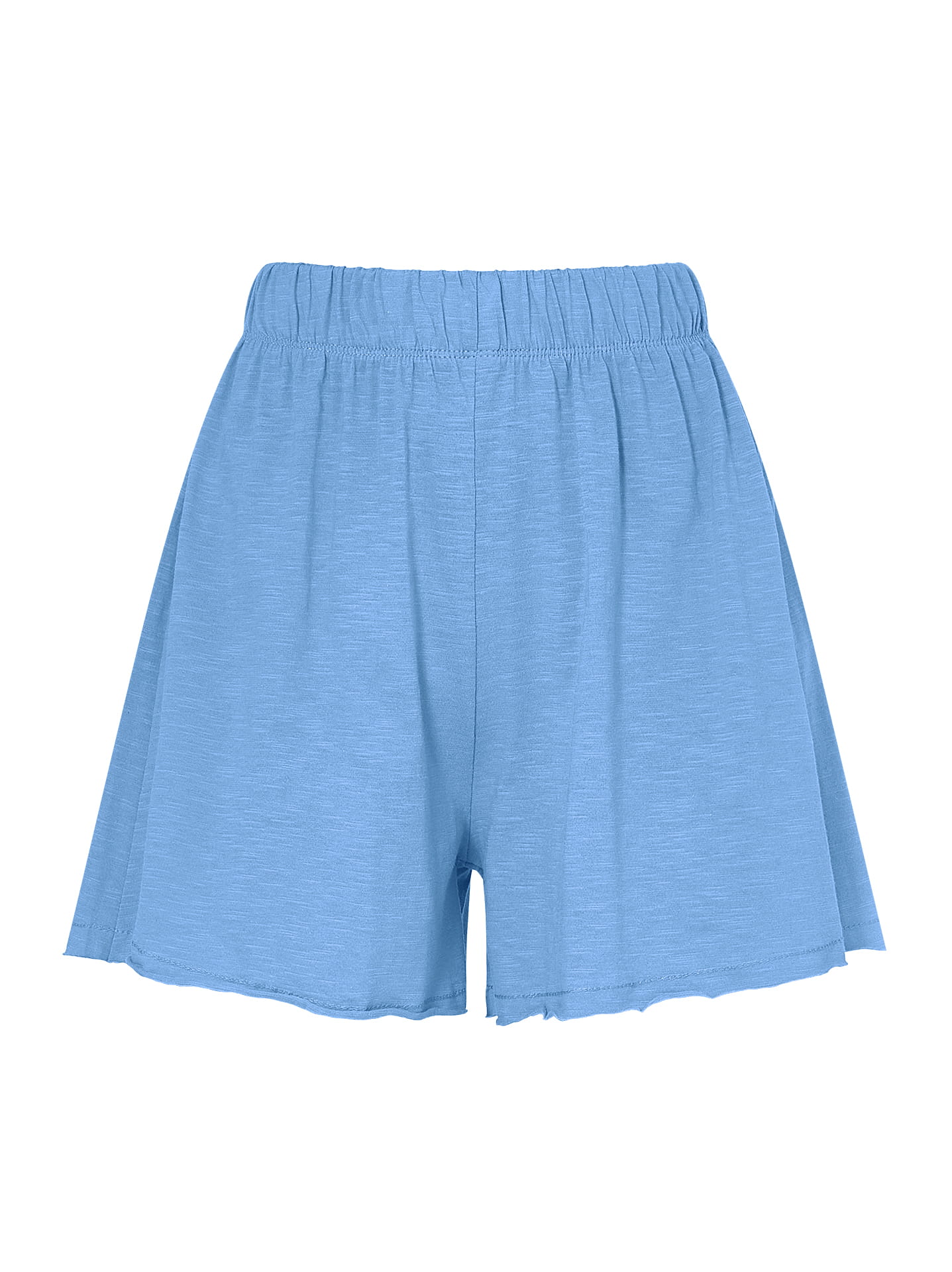 Lösa shorts i bomull med hög midja