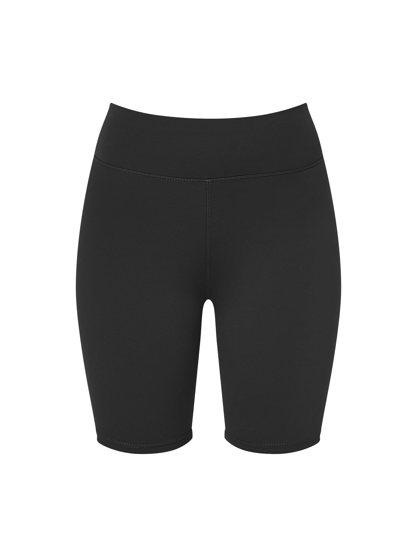 Sportiga smala shorts med hög midja
