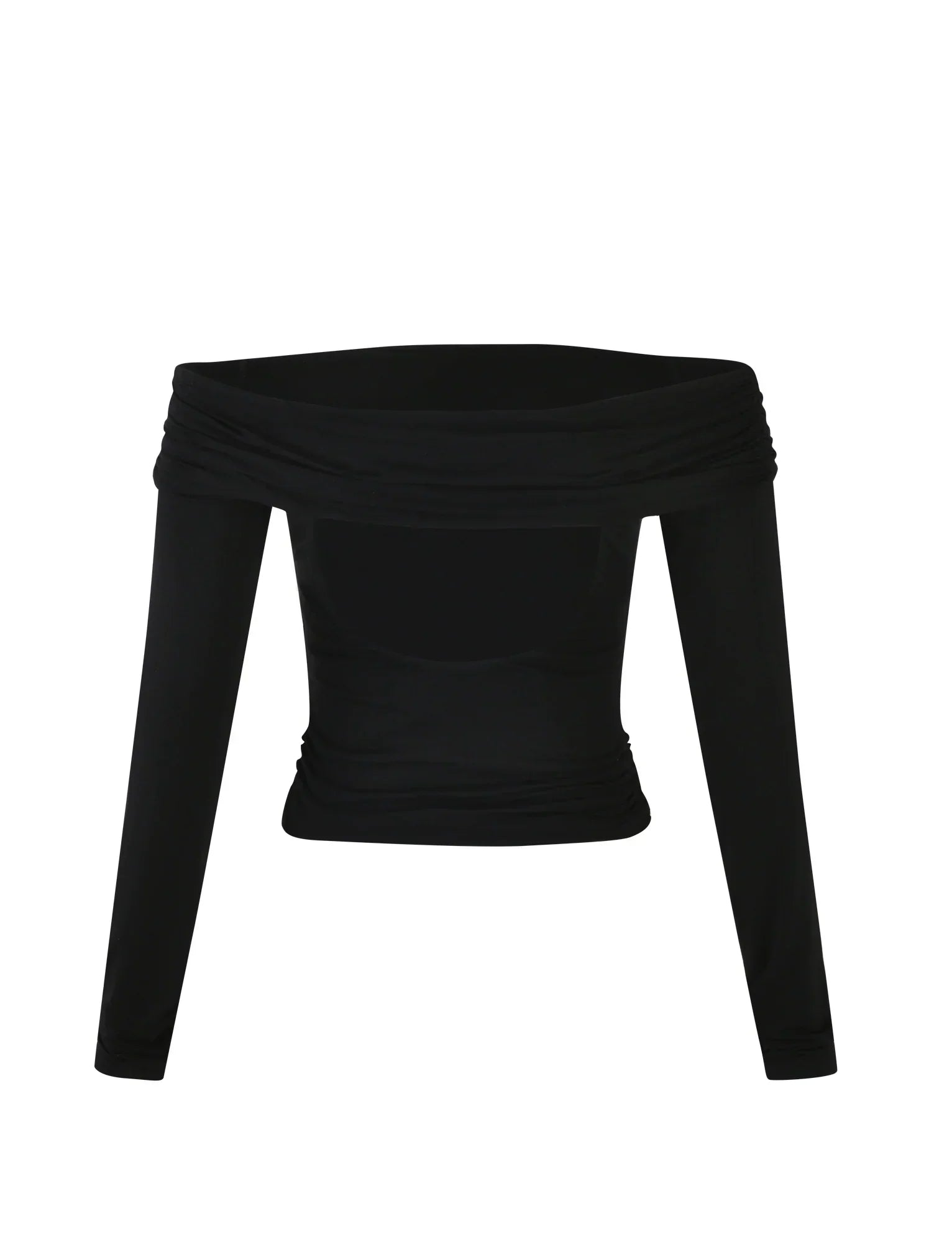 Snygg topp med off-shoulder-mönster och utskärning baktill