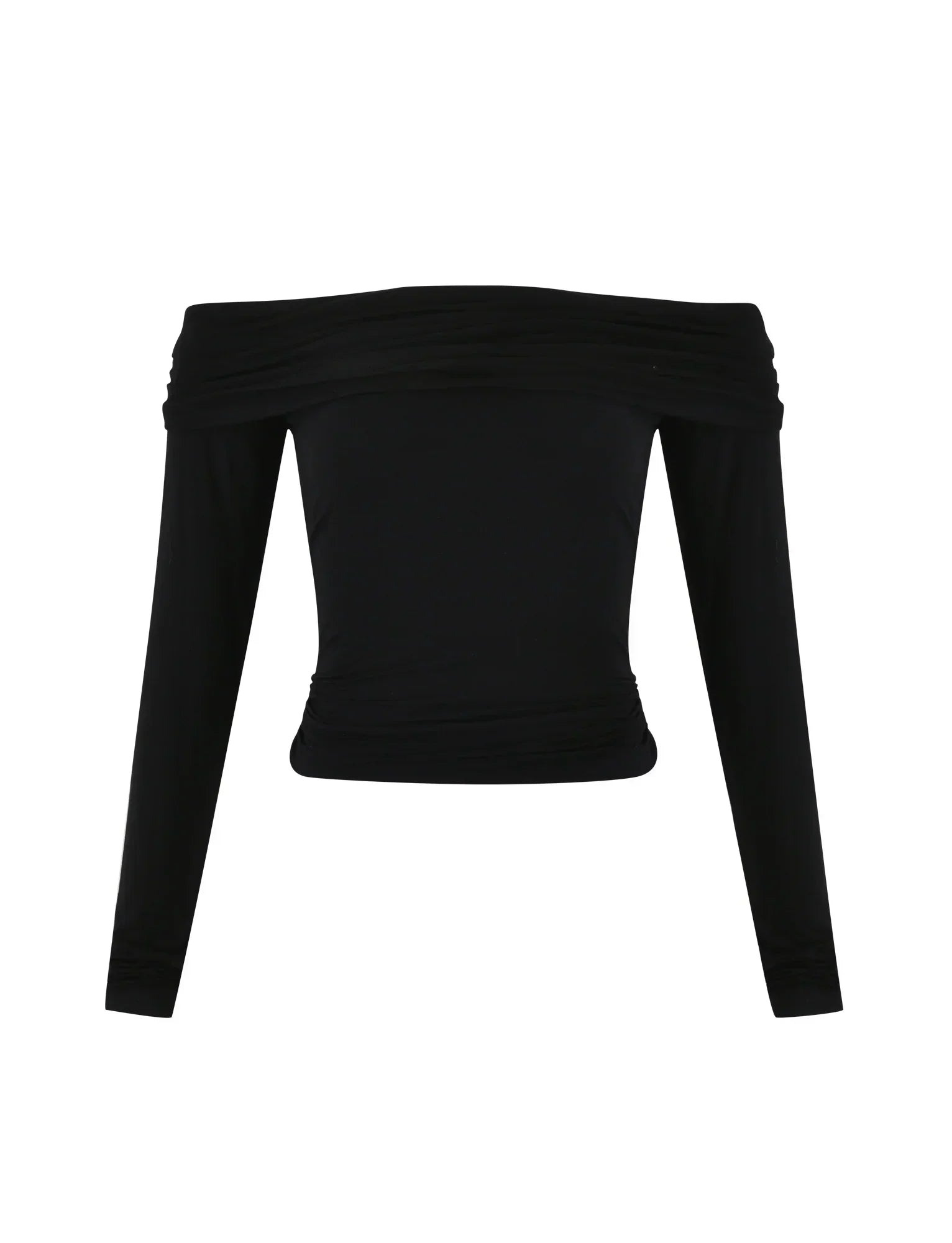 Snygg topp med off-shoulder-mönster och utskärning baktill