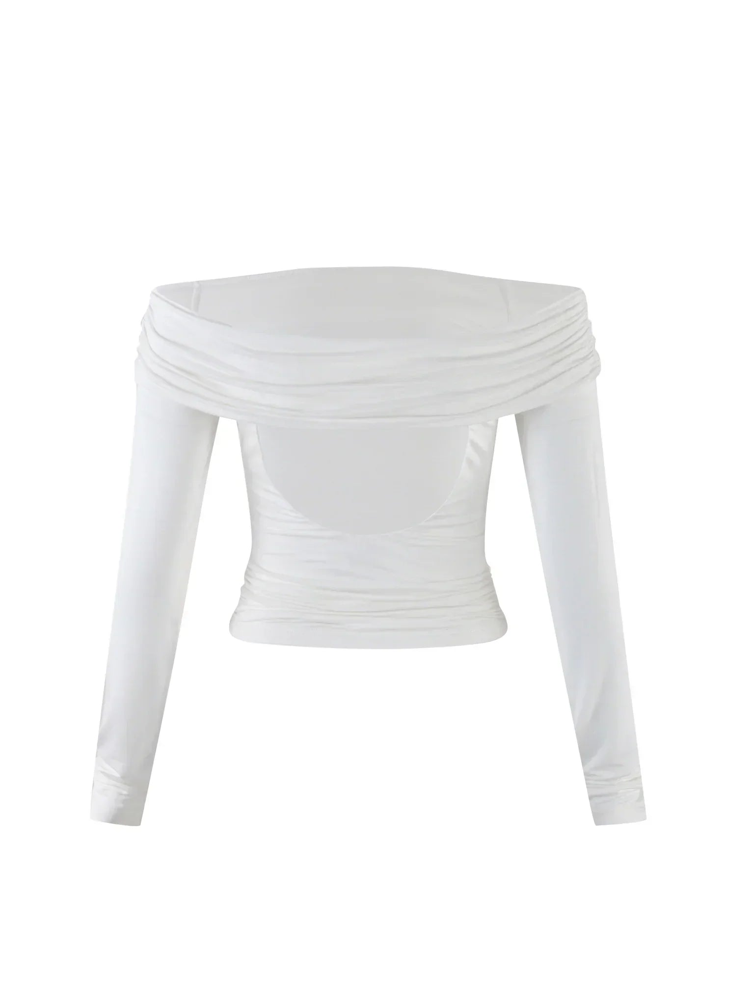 Snygg topp med off-shoulder-mönster och utskärning baktill