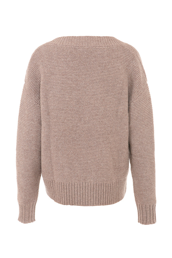 Stickad mjuk cardigan med bralette och leggings