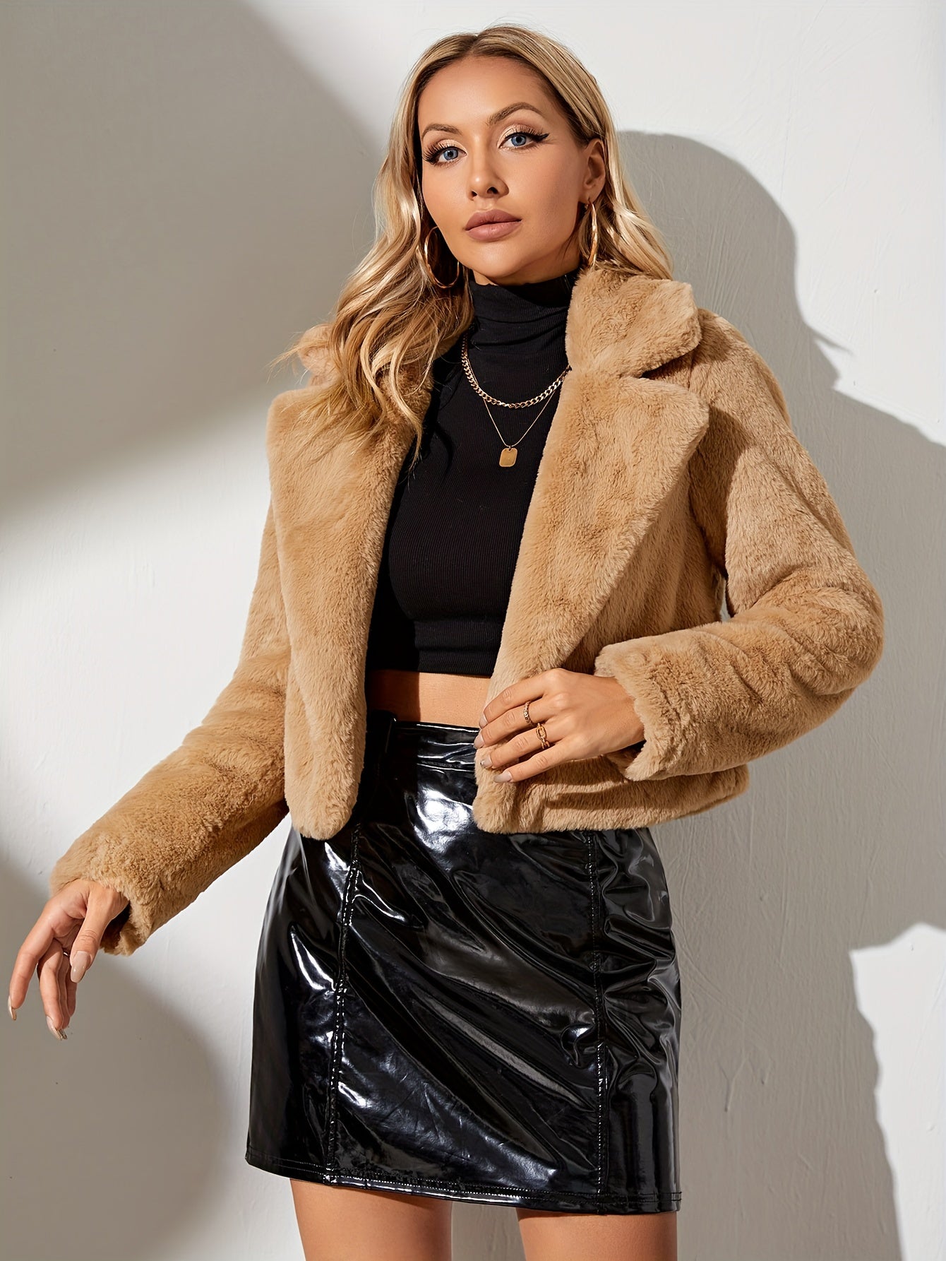 Mjuk blazer med öppen front