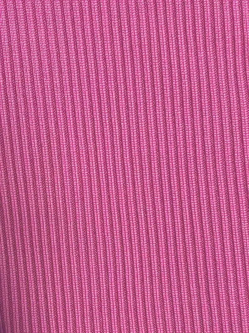 Randig jumpsuit med stickad bar rygg