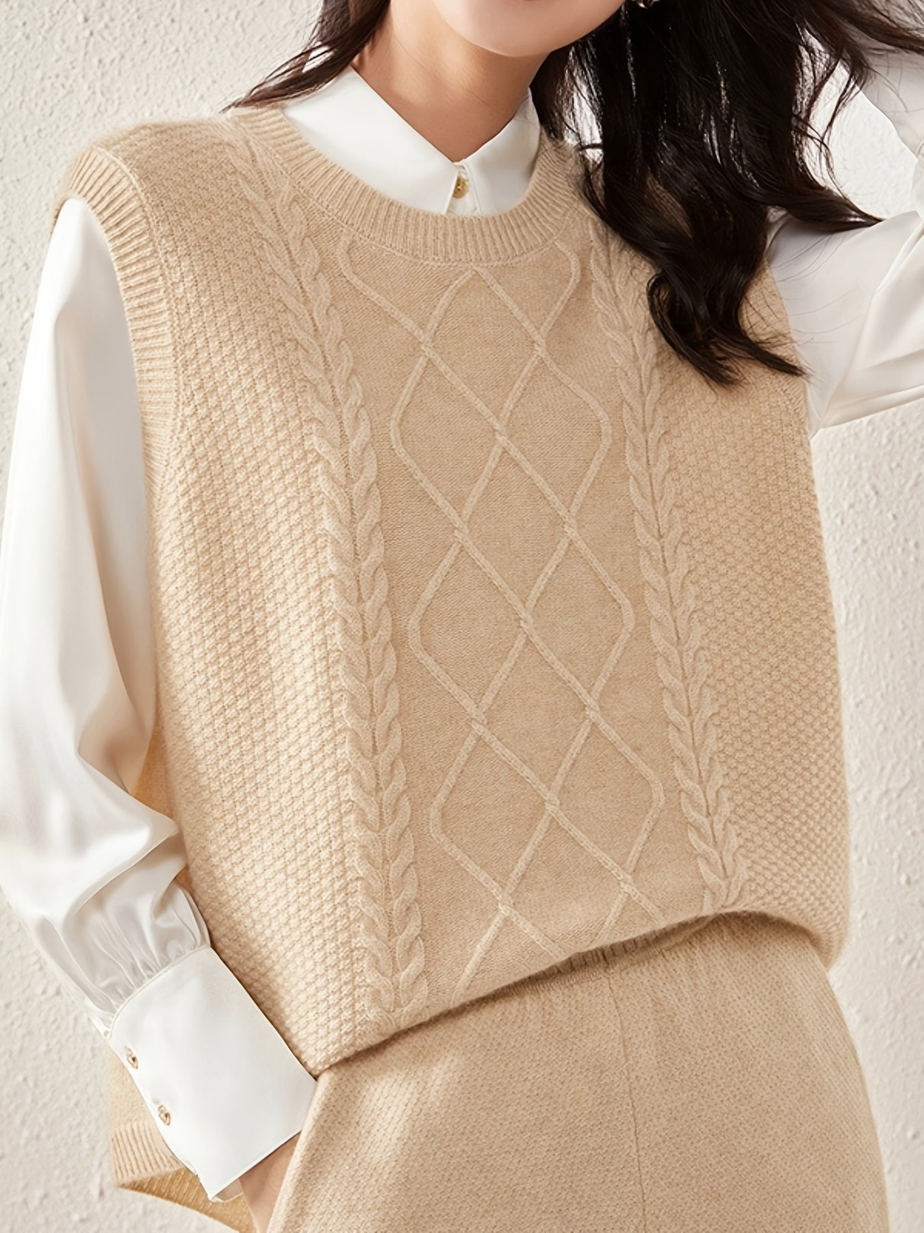 Cardigan stickad tröja