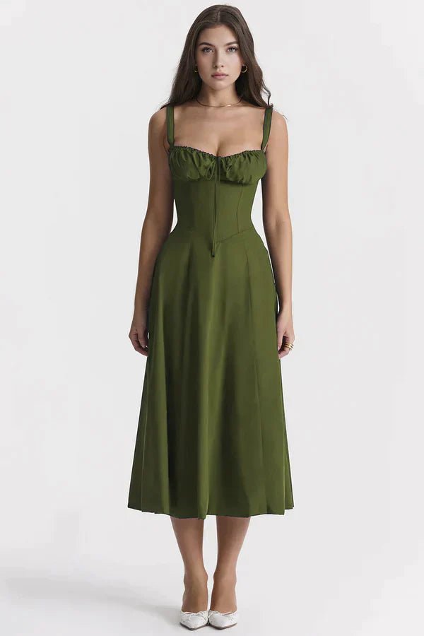 Mavie bustier midiklänning