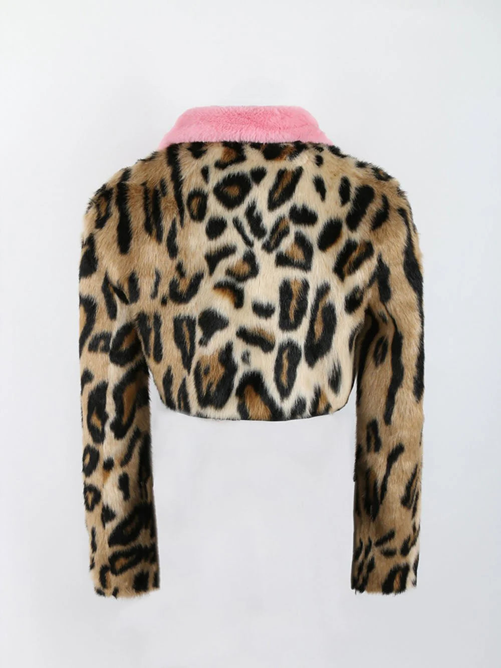 Leopardkavaj i rosa