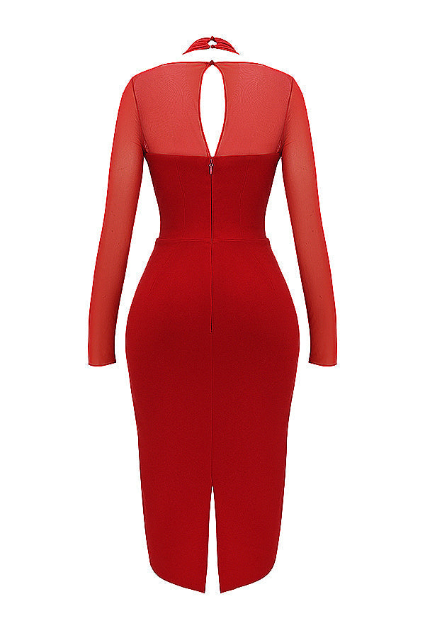 Long dress with tunn sleeves