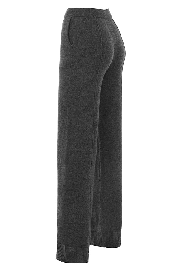 Antracit kashmirbralette med lediga byxor