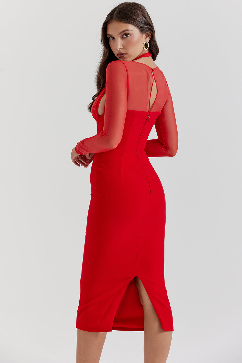 Long dress with tunn sleeves