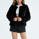 Långärmad fluffig cardigan Rebeca