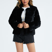 Långärmad fluffig cardigan Rebeca