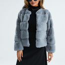 Långärmad fluffig cardigan Rebeca
