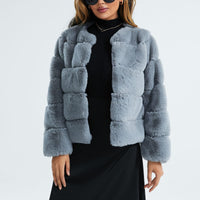 Långärmad fluffig cardigan Rebeca