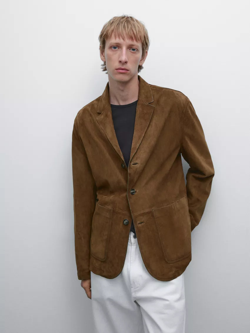 Zed brun mockajacka med veck