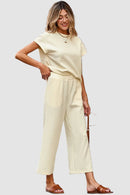 Vivy tvådelat set med enfärgad textur