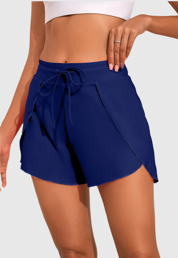 Andningsbara shorts med hög midja