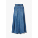 Lång denimkjol