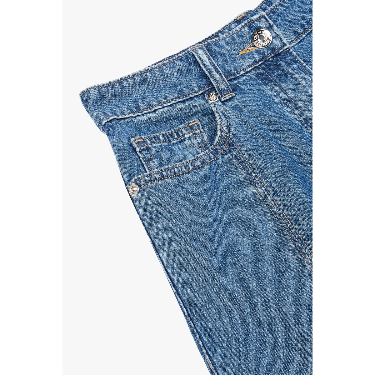 Lång denimkjol