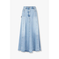 Lång denimkjol