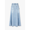 Lång denimkjol