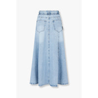 Lång denimkjol