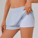 Högmidjade sportshorts med ficka
