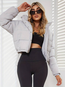 Plisserad jacka i slim-fit-modell